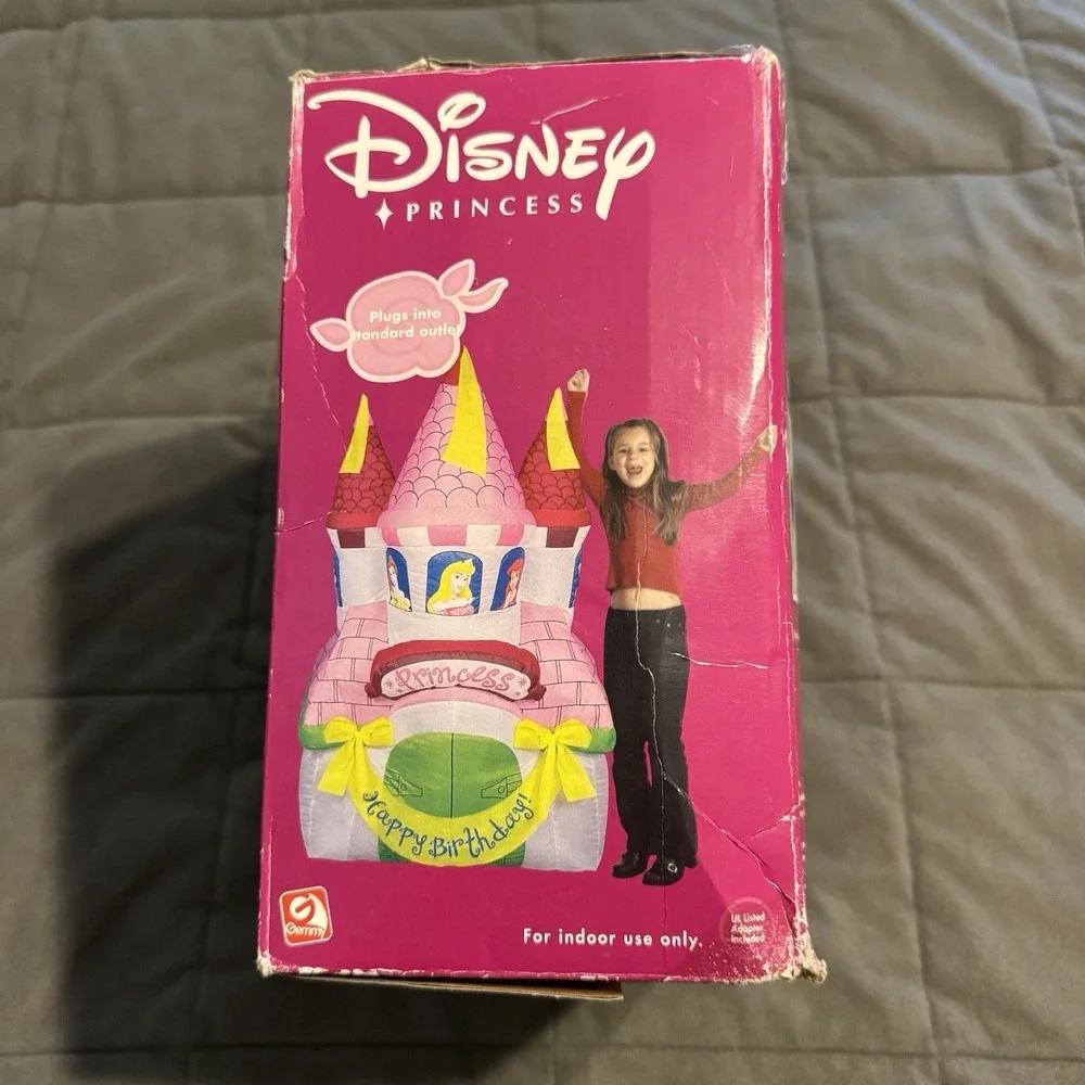 Disney Princess Inflatable Happy Birthday Castle 4ft Tall Princess Party Decor